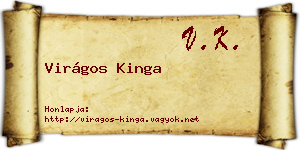 Virágos Kinga névjegykártya