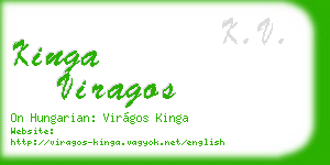 kinga viragos business card